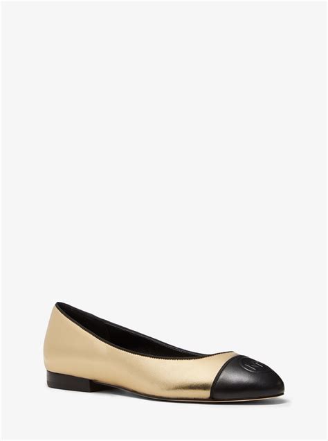 michael kors dylan ballet|Dylyn Metallic Leather Ballet Flat .